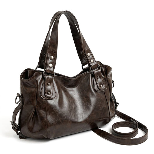 Sac Contrasté Grande Capacité PU – Femme