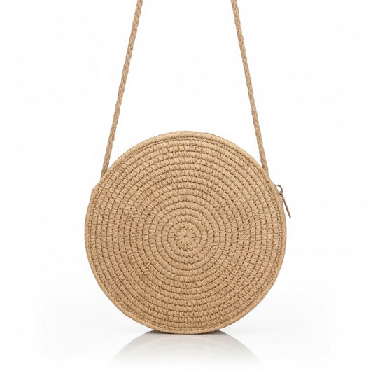 Sac Rond Minimaliste Style Vacances – Femme
